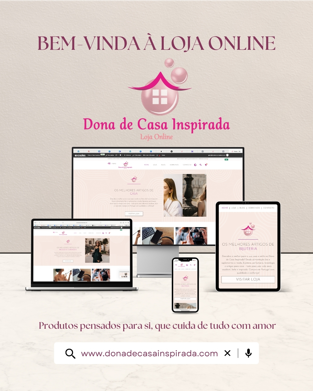 LANÇAMENTO DA LOJA ONLINE DONA DE CASA INSPIRADA