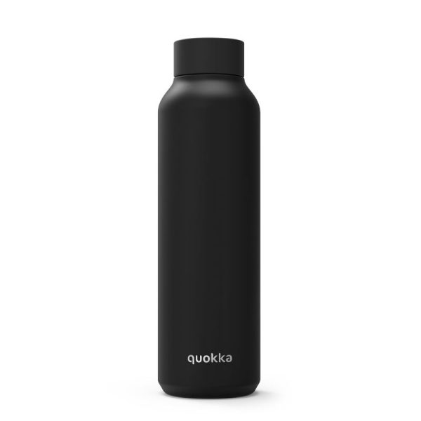 BOTELLA TERMO QUOKKA 630ML ACERO INOX SOLID NEGRO