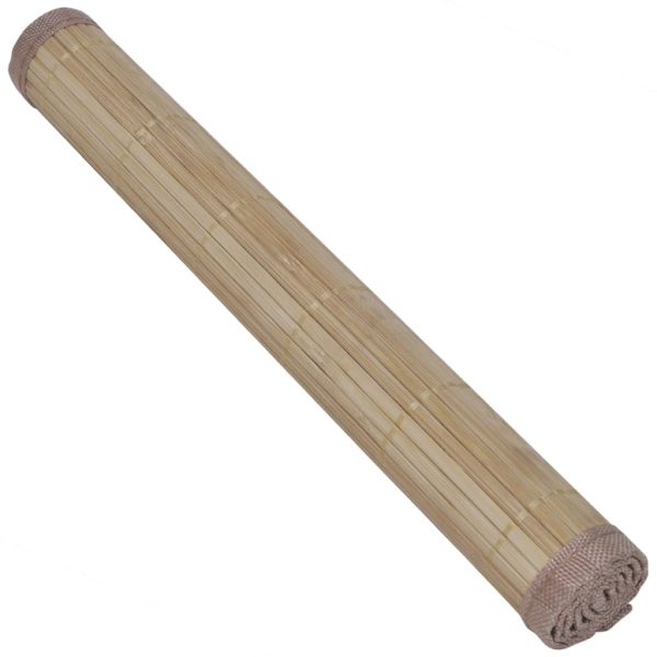 Individuais de mesa em bambu 6 pcs 30 x 45 cm castanho - Image 2