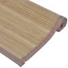 Individuais de mesa em bambu 6 pcs 30 x 45 cm castanho - Image 3