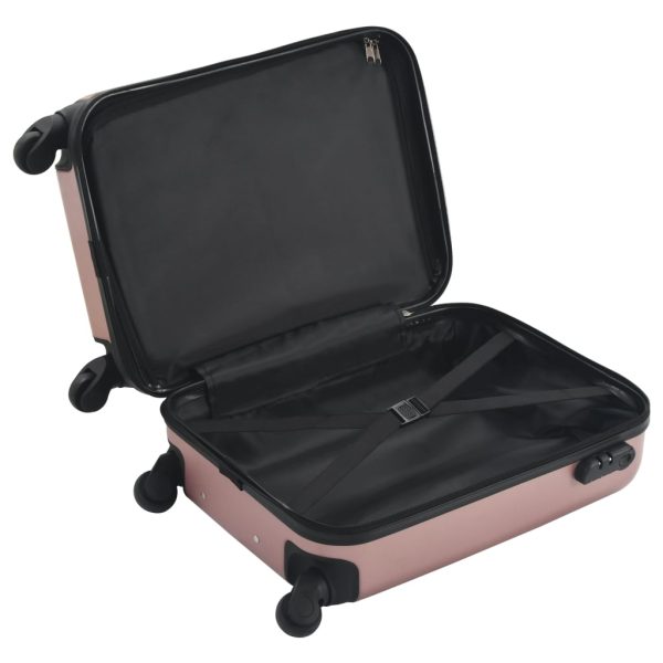 Trólei em estojo rígido ABS rosa dourado - Image 5