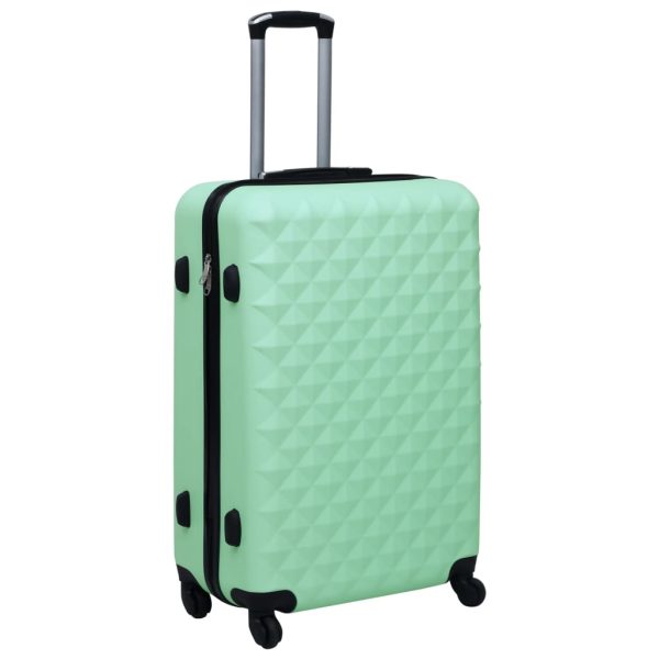 Conjunto de tróleis estojo rígido 3 pcs ABS verde hortelã - Image 3