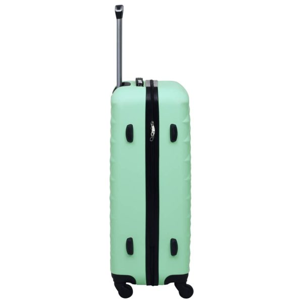 Conjunto de tróleis estojo rígido 3 pcs ABS verde hortelã - Image 4