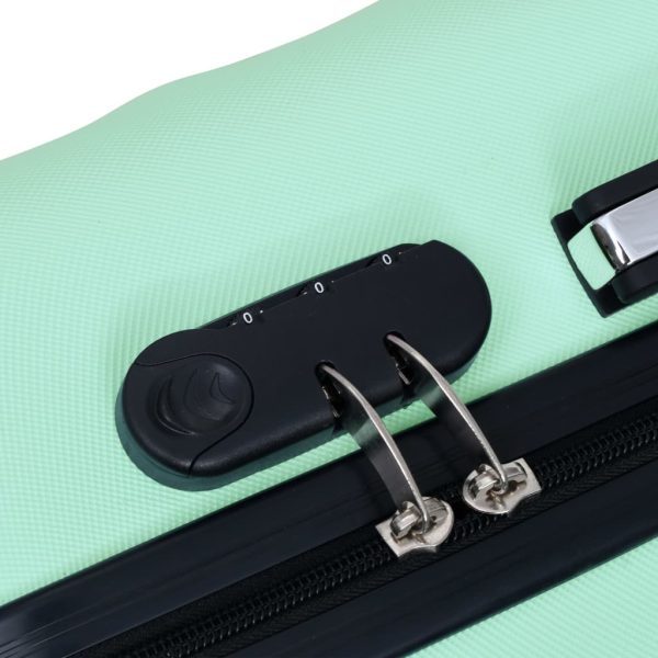 Conjunto de tróleis estojo rígido 3 pcs ABS verde hortelã - Image 7