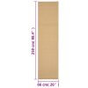 Tapete sisal natural 66x250 cm - Image 6