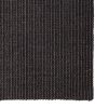 Tapete sisal natural 66x350 cm preto - Image 2