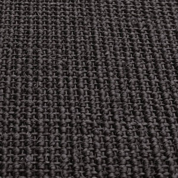 Tapete sisal natural 66x350 cm preto - Image 3