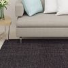 Tapete sisal natural 66x350 cm preto