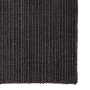 Tapete sisal natural 80x250 cm preto - Image 2