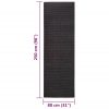 Tapete sisal natural 80x250 cm preto - Image 6