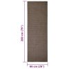 Tapete sisal natural 66x200 cm castanho - Image 6