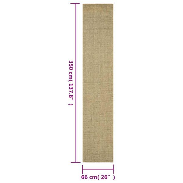 Tapete sisal natural 66x350 cm verde - Image 6