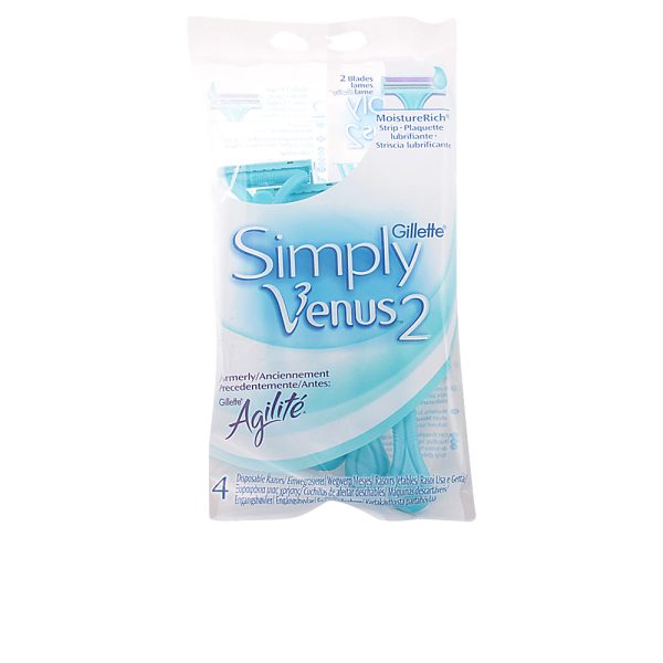 VENUS 2 SIMPLY Máquina de barbear descartável 4 unidades