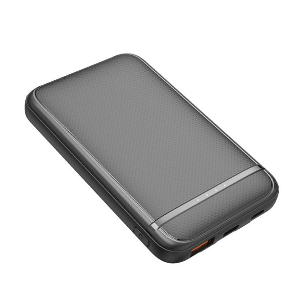Bateria Externa Power Bank 5000 mAh COOL (2 Cables: TIPO C / Lightning) Negro - Image 3