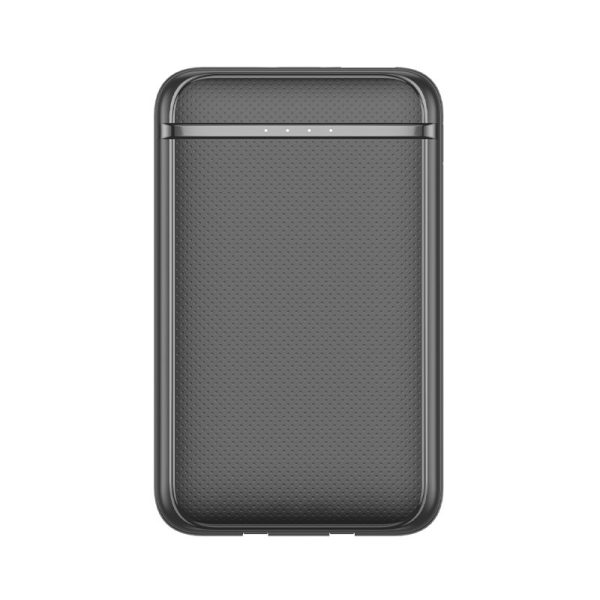 Bateria Externa Power Bank 5000 mAh COOL (2 Cables: TIPO C / Lightning) Negro - Image 4