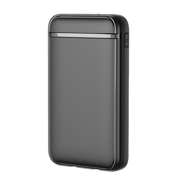 Bateria Externa Power Bank 5000 mAh COOL (2 Cables: TIPO C / Lightning) Negro - Image 5