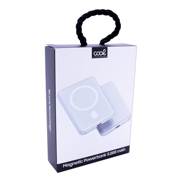 Bateria Externa Universal MAGNÉTICA Power Bank Qi 5000 mAh COOL Gris - Image 8