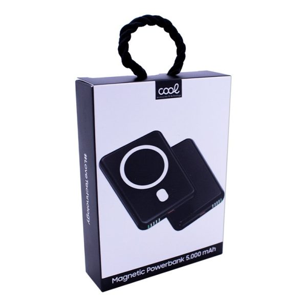 Bateria Externa Universal MAGNÉTICA Power Bank Qi 5000 mAh COOL Negro - Image 8