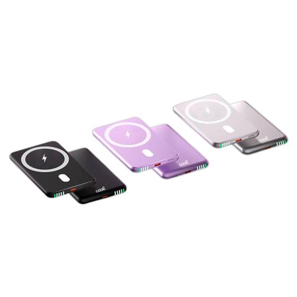 Bateria Externa Universal MAGNÉTICA Power Bank Qi 5000 mAh COOL Violeta - Image 7