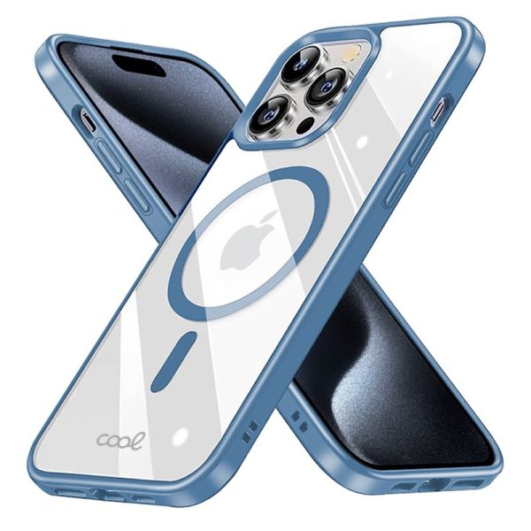 Carcasa COOL para iPhone 15 Pro Magnética Borde Azul - Image 2