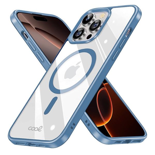 Carcasa COOL para iPhone 16 Pro Max Magnética Borde Celeste - Image 2