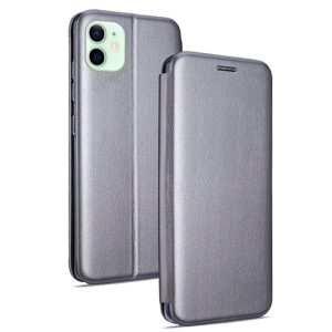 Funda COOL Flip Cover para iPhone 12 / 12 Pro Elegance Plata