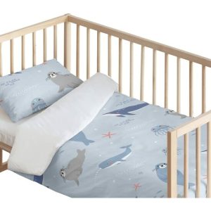 FUNDA NÓRDICA CON ALMOHADA 100% ALGODÓN MODELO TABOR SMALL PARA CUNA DE 60 (100X120 CM)