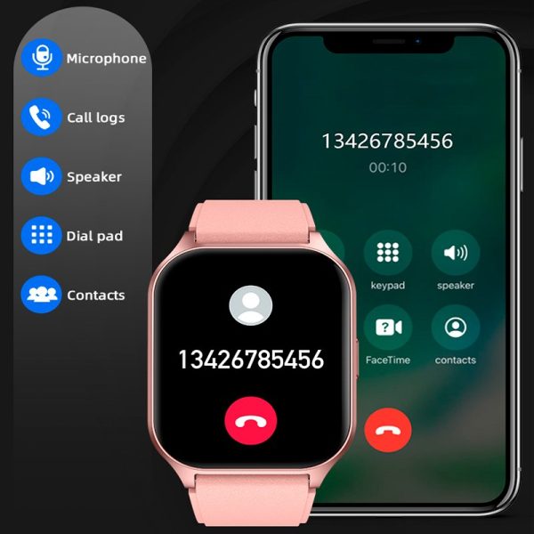Smartwatch COOL Pantalla Amoled Curved Silicona Rosa (Llamadas, Salud, Deporte) - Image 9