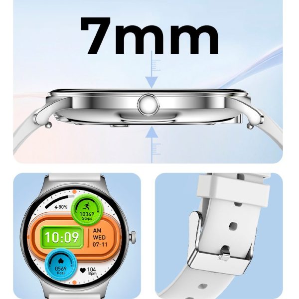 Smartwatch COOL Ultrathin + 2 Correas (Amoled, Llamadas, Ultrafino) Rosa - Image 2