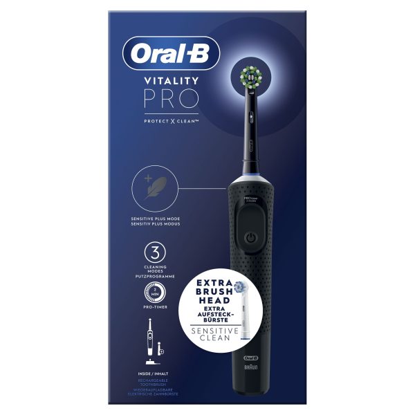 DENTAL ORAL-B VITALITY PRO NEGRO (2 RECAMBIOS) - Image 3