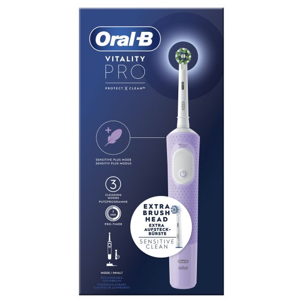 DENTAL ORAL-B VITALITY PRO MORADO (2 RECAMBIOS) - Image 2