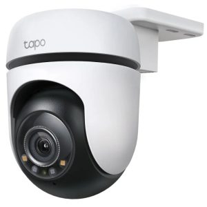TP-Link Tapo TC41Camara de Seguridad Intekigente 2K WiFi - Apta para Exterior - Vision Panoramica 360º - Vision Nocturna a Color - Deteccion Multiple - Alarma de Luz y Sonido Personalizable