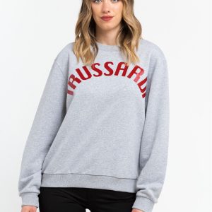 Trussardi Camisolas 36F000321T002191_E698MelangeGreyPrintRed