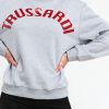 Trussardi Camisolas 36F000321T002191_E698MelangeGreyPrintRed - Image 3