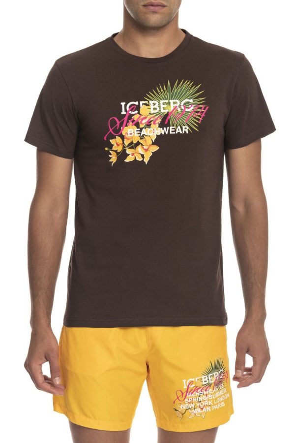 Iceberg Beachwear Camiseta ICE3MTS02_BROWN