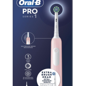 DENTAL ORAL B PRO 1 ROSA (2 RECAMBIOS)