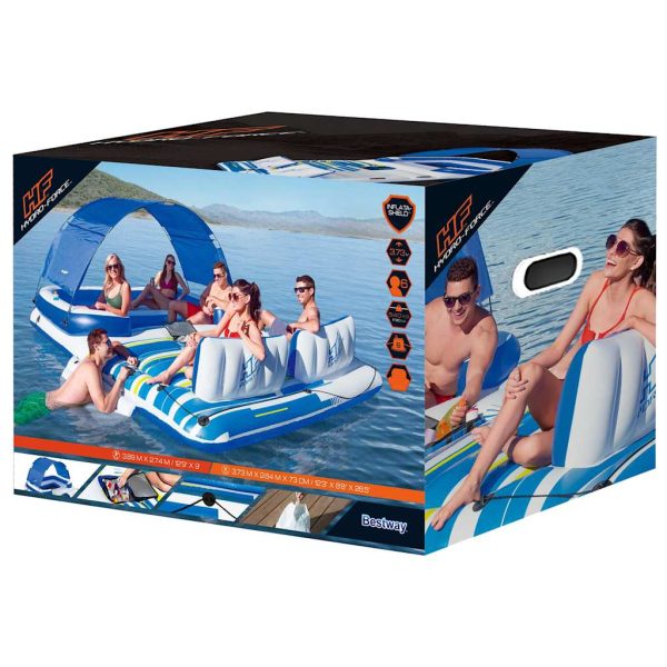 Bestway Ilha flutuante Tropical Breeze 389x274 cm 43105 - Image 7