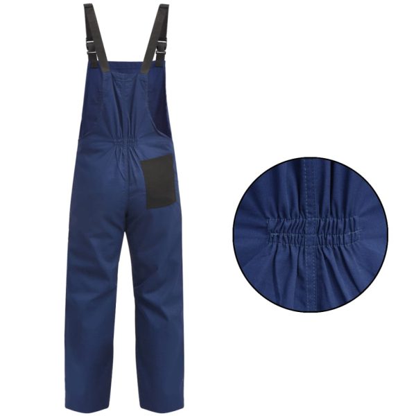 Macacão com peitilho para homem tamanho M azul - Image 2