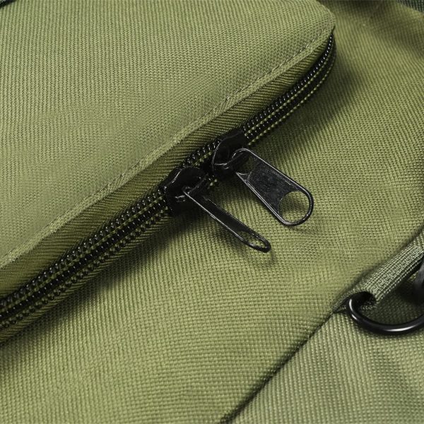 Saco de lona estilo militar 3-em-1 90 L verde azeitona - Image 6