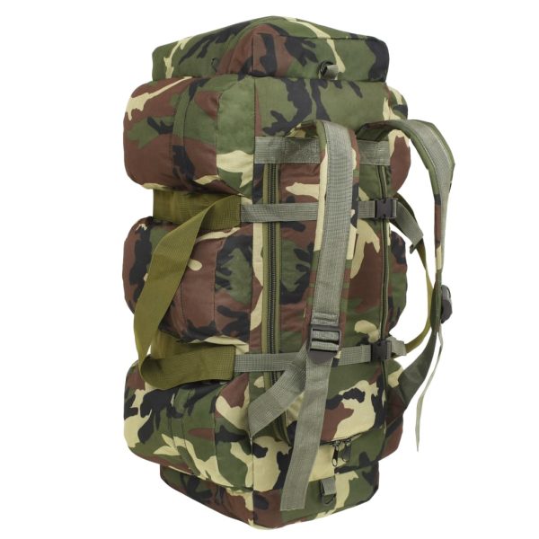 Saco de lona estilo militar 3-em-1 90 L camuflagem - Image 3