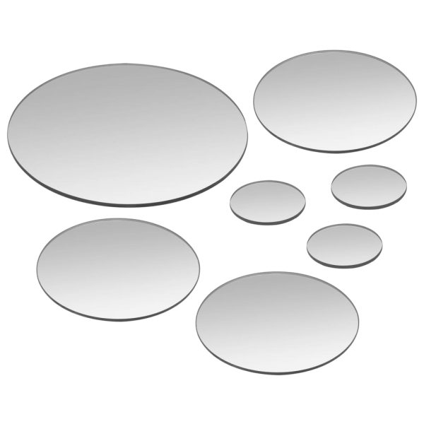 Conjunto de espelhos de parede redondos 7 pcs vidro - Image 3