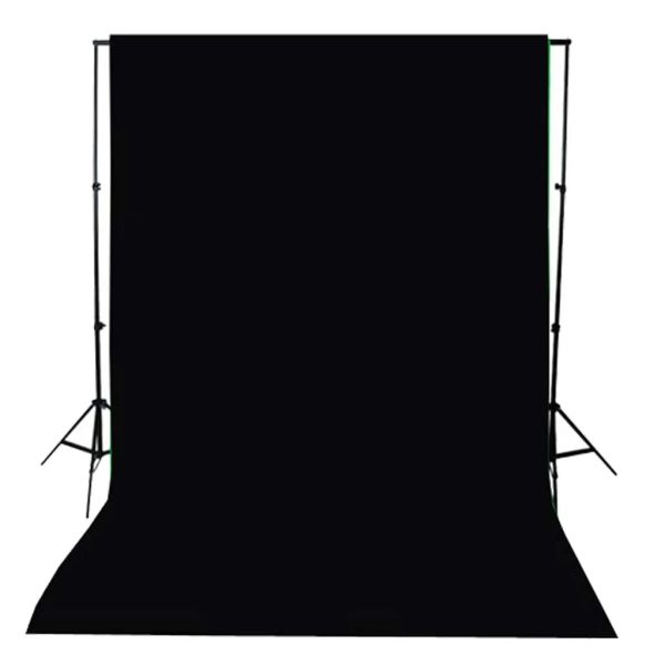 Fundo fotográfico sem suporte algodão preto 300x300 cm - Image 4