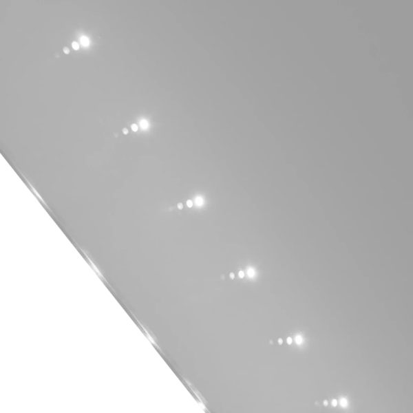Espelho de casa de banho com luzes LED, instalação parede, 100 x 60 cm - Image 2