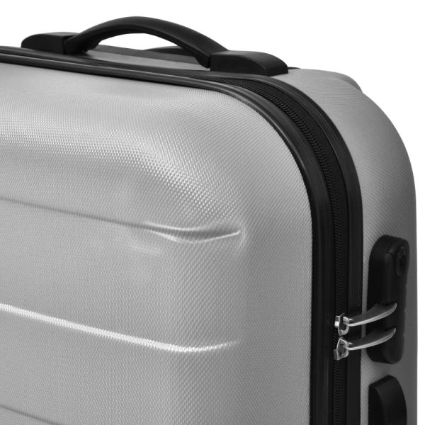 Conjunto de três trolleys rígidos, prateado - Image 3