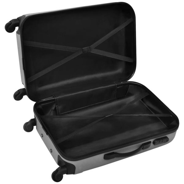 Conjunto de três trolleys rígidos, prateado - Image 4