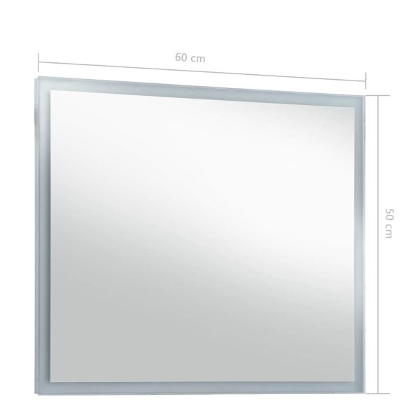 Espelho de parede LED para casa de banho 60x50 cm - Image 7