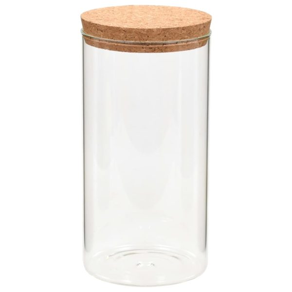 Frascos de vidro com tampas de cortiça 6 pcs 1100 ml - Image 2