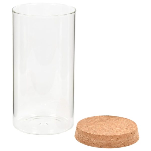 Frascos de vidro com tampas de cortiça 6 pcs 1100 ml - Image 3