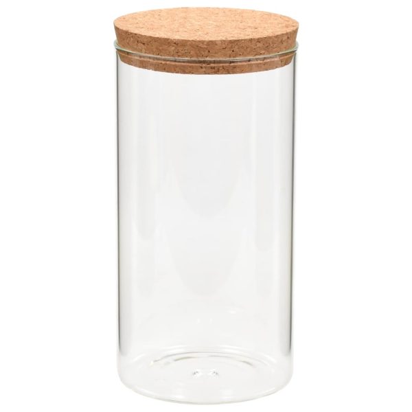 Frascos de vidro com tampas de cortiça 6 pcs 1400 ml - Image 2