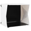 Caixa luz LED dobrável estúdio foto. 40x34x37cm plástico branco - Image 2